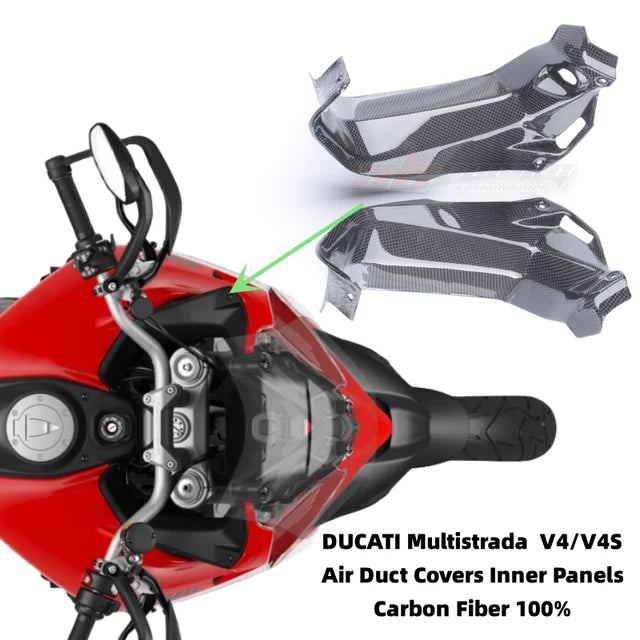 Carbon Fiber Side Panel Fairings  Panel Body Carbon Multistrada