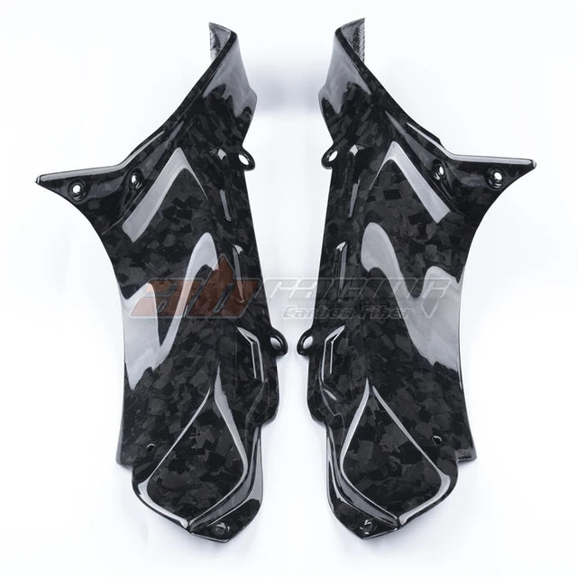 Dash Board Lower Side Fairings Side Panels Protective Covers Cowlings For Kawasaki H2SX 2022 -2023 Full Forged Carbon Fiber