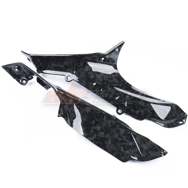 Dash Board Lower Side Fairings Side Panels Protective Covers Cowlings For Kawasaki H2SX 2022 -2023 Full Forged Carbon Fiber