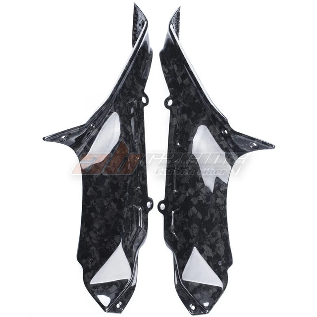 Dash Board Lower Side Fairings Side Panels Protective Covers Cowlings For Kawasaki H2SX 2022 -2023 Full Forged Carbon Fiber