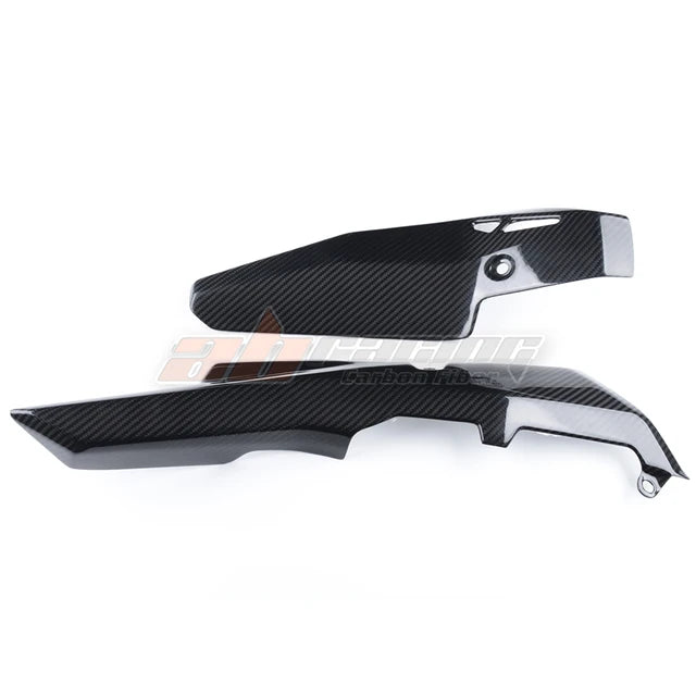 Exhaust Pipe Cover Heatshield Guard Protector Cowling For KwasaKi H2 Full Carbon Fiber 100%