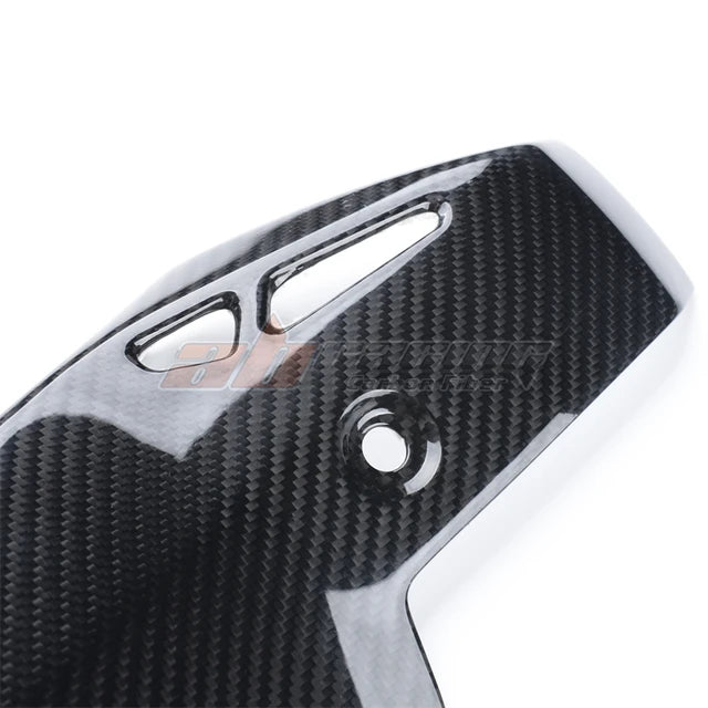 Exhaust Pipe Cover Heatshield Guard Protector Cowling For KwasaKi H2 Full Carbon Fiber 100%