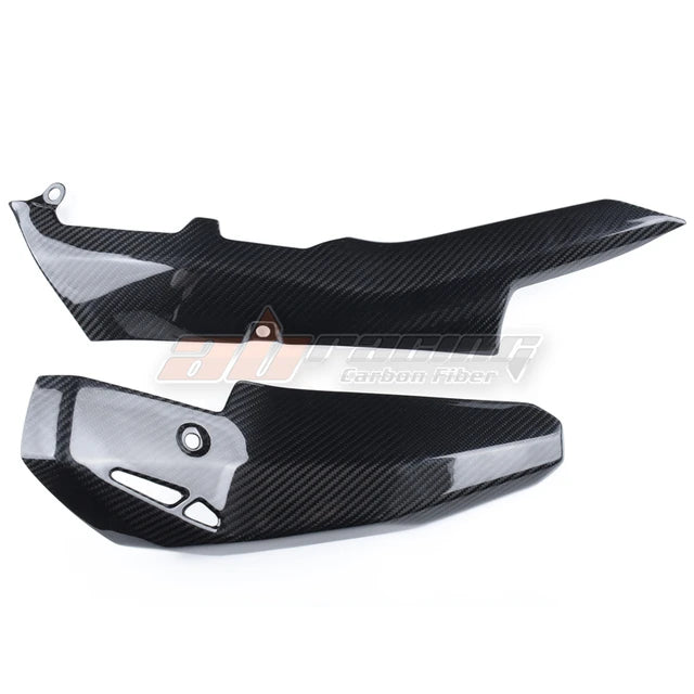 Exhaust Pipe Cover Heatshield Guard Protector Cowling For KwasaKi H2 Full Carbon Fiber 100%