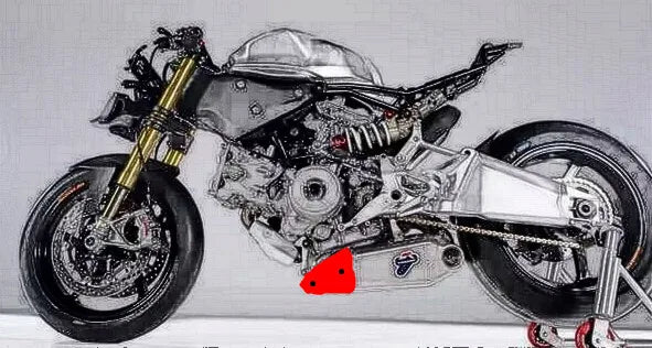 Exhaust Heat Shield Cover For Ducati 1199 /s 1299 959 899 Superbike Full Carbon Fiber 100%