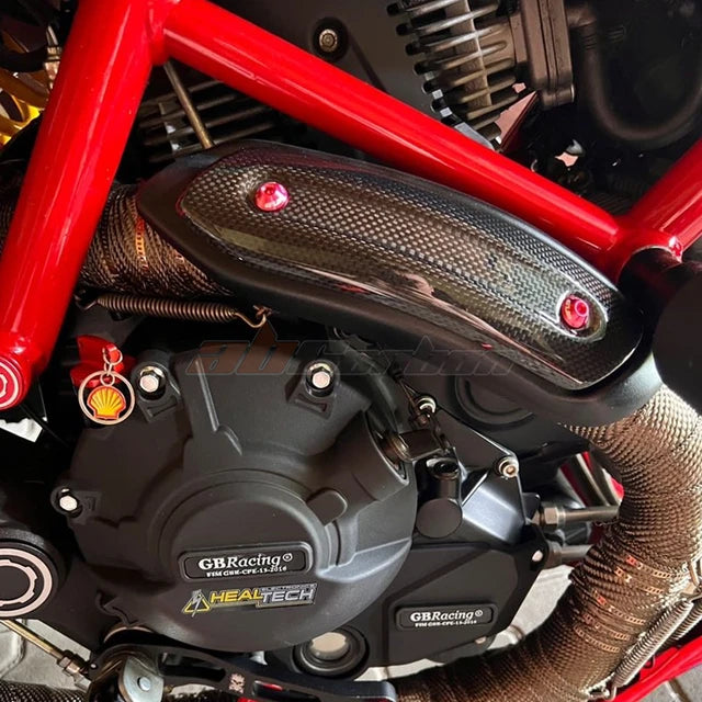 Exhaust Heat Shield Cover For Ducati 1100 1100 Special Sport 2018-2019 Scrambler Full Carbon Fiber 100%