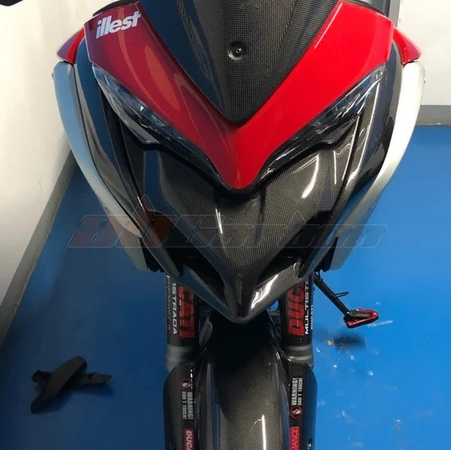 Front Head Fairing For Ducati Multistrada 950 1260 2017-2019 Full Carbon Fiber 100%