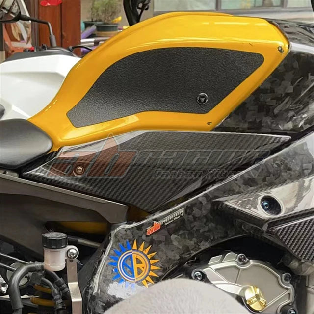Gas Tank Side Cover Trim Fairing Cowl For Yamaha R1 2015-2019 Full Carbon Fiber, 100%