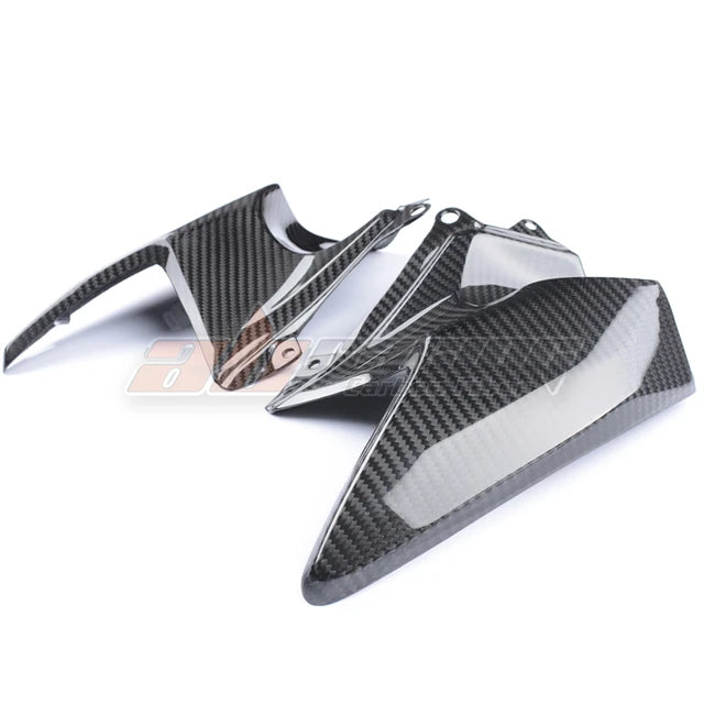 Gas Tank Side Panles Cover Trim Fairings Cowl For Kawasaki H2 SX 2018 2022 Full Carbon Fiber 100%