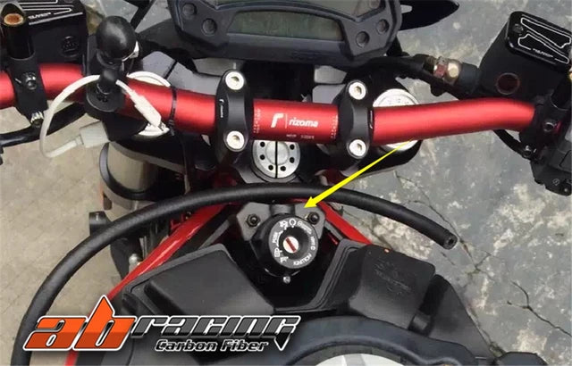 Key Ignition Switch Cover Guard for Ducati Monster 696/795/796/1100 – Full Carbon Fiber
