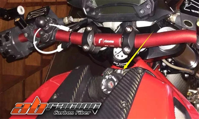 Key Ignition Switch Cover Guard for Ducati Monster 696/795/796/1100 – Full Carbon Fiber