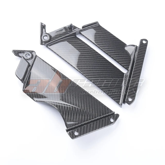 Lower Side Puller Trim Panel Intake Cover Fairing For Aprilia RSV4 2016 2020 RR RF Full Carbon Fiber 100%
