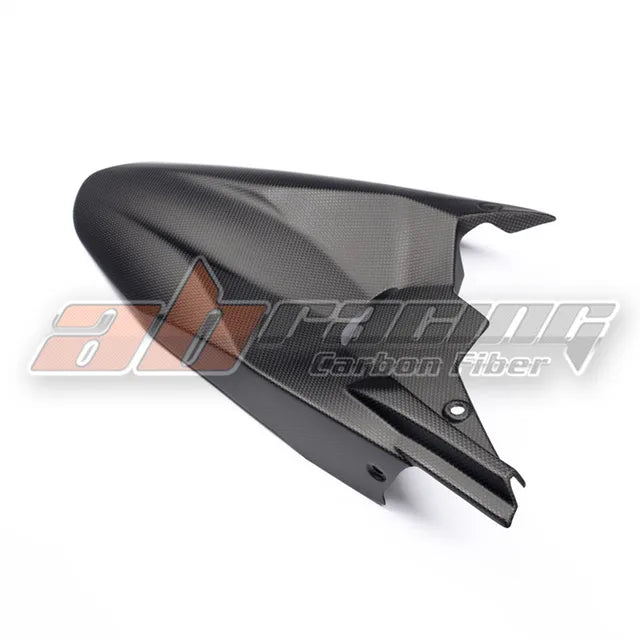 Motorcycle Black Rear Fender Tire Mudguard Cover For Ducati Multistrada 1200 2016-2017 Carbon Fiber Twill