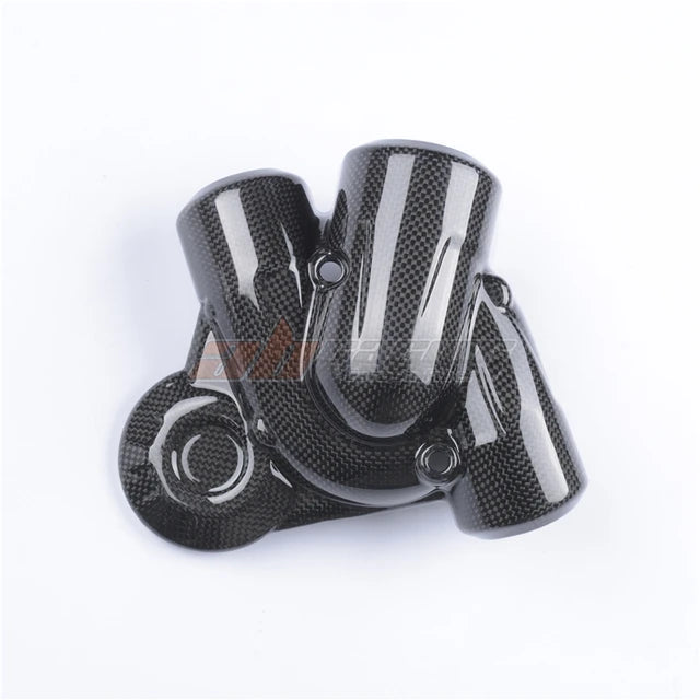 Motorcycle Side Water Coolant Reservoir Pump Cover For Ducati Multistrada 1200 2017-2020 Full Carbon Fiber 100%
