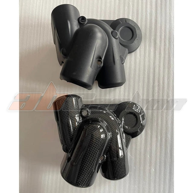 Motorcycle Side Water Coolant Reservoir Pump Cover For Ducati Multistrada 1200 2017-2020 Full Carbon Fiber 100%