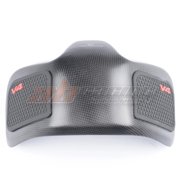 Motorcycle Tankpad Tank Cover For Ducati Streetfight V4 Panigale V4 2019-2022 Full Carbon Fiber