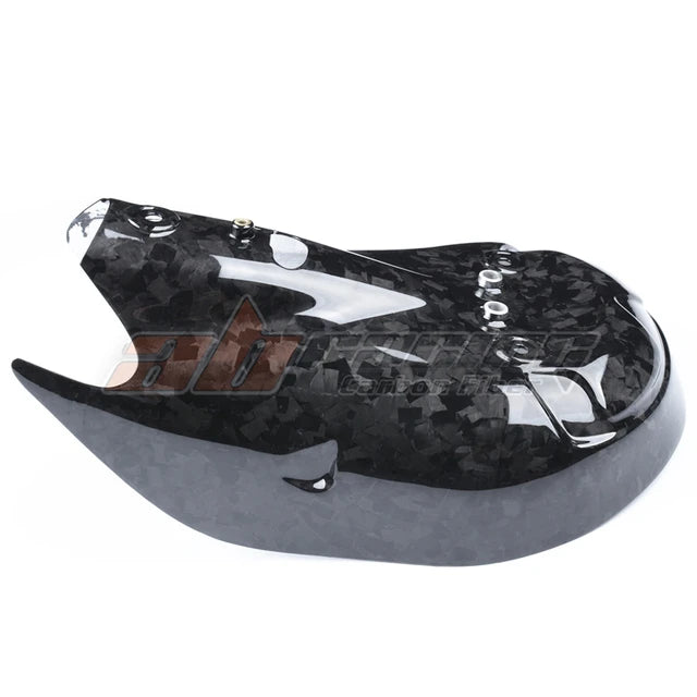 Rear Exhaust Mid Pipe Cover Cowl Fairing For Ducati Streetfighter V2 2021-2022 Full Carbon Fiber 100%