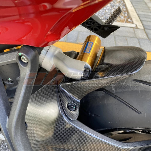 Rear Hugger Fender Mudguard Cover For Ducati Supersport 2017 -2020 Full Carbon Fiber 100%