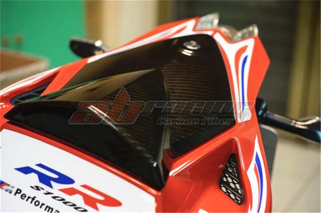 Seat Top Cover Replacement Passenger For Bmw S1000rr 2015 2016 2017 2018 Full Carbon Fiber 100% Twill