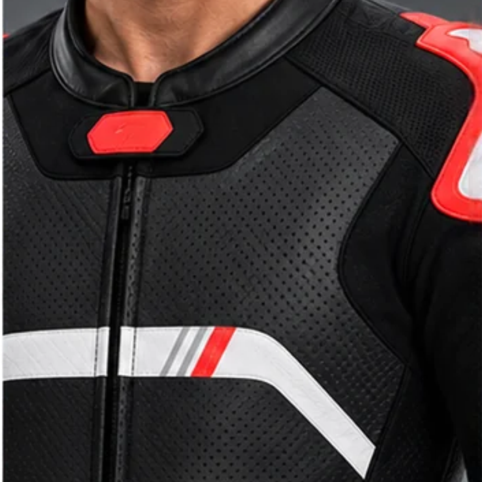 Full-Grain Leather Motorcycle Racing Suit with CE Level 2 Armor