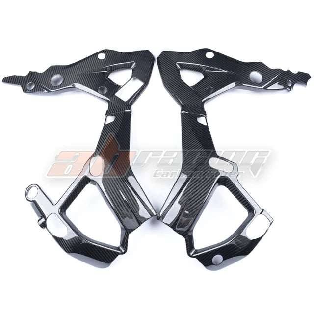 Side Frame Cover Protection Frame Cover Trim Spoiler For BMW S1000XR 2020 2023 Full Carbon Fiber 100%