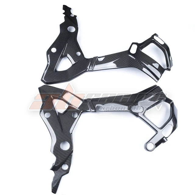 Side Frame Cover Protection Frame Cover Trim Spoiler For BMW S1000XR 2020 2023 Full Carbon Fiber 100%