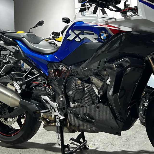 Side Frame Cover Protection Frame Cover Trim Spoiler For BMW S1000XR 2020 2023 Full Carbon Fiber 100%