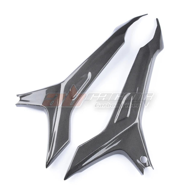 Side Frame Cover Protection Frame Cover Trim Spoiler For Ducati Hyperstrada 821 2015-2017 Full Carbon Fiber 100%
