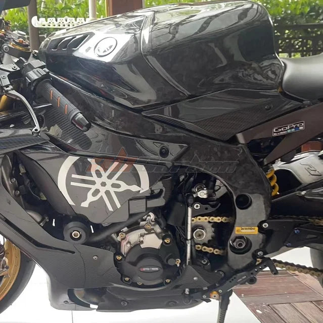 Frame Heat Shield Guard Cover For Yamaha R1 2015 2016 2017 2018 2019-2020 Full Forged Carbon Fiber