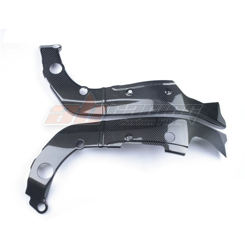 Carbon Fiber Side Frame Cover Trim Spoiler for Yamaha YZF-R6 2008–2016
