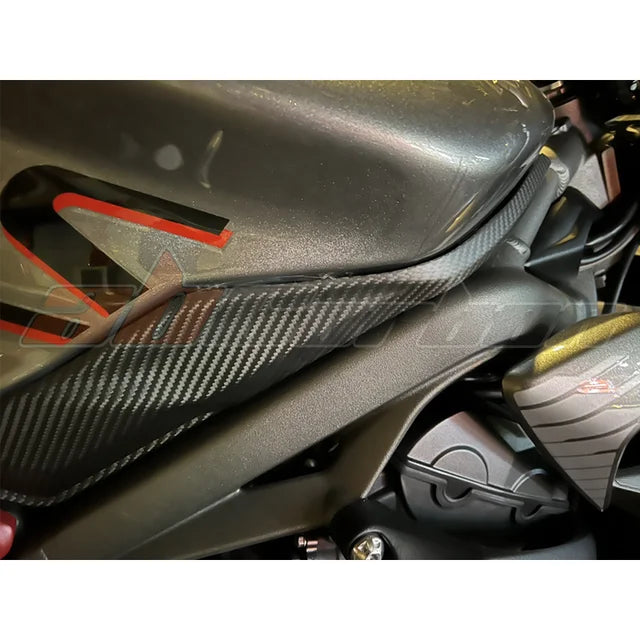 Tank Side Seat Cover Panel Fairing Cowl For Triumph Street Triple 765 2020-2021 Carbon Fiber