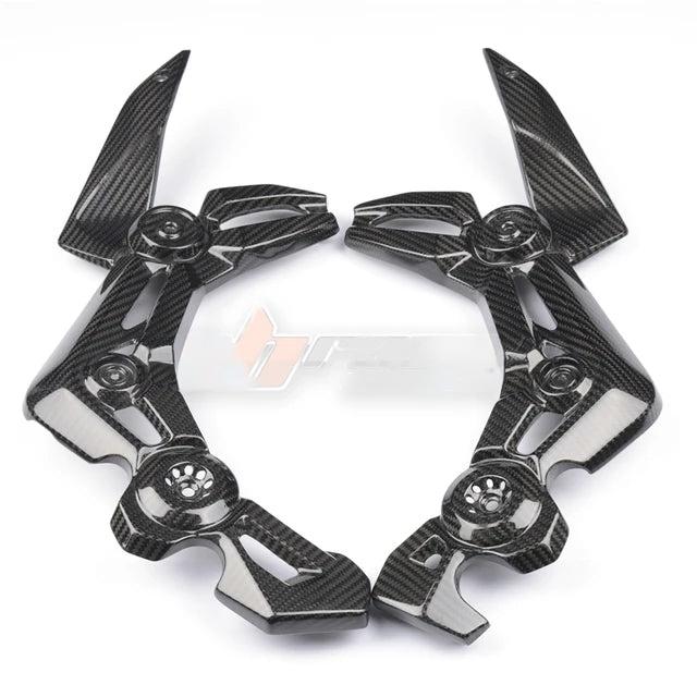 Under Frame Side Panels Trim Fairings For Kawasaki Z900 2017–2019 Full Carbon Fiber 100%