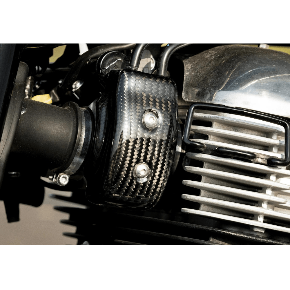 Carbon Fiber Manifold Covers for Royal Enfield Interceptor 650